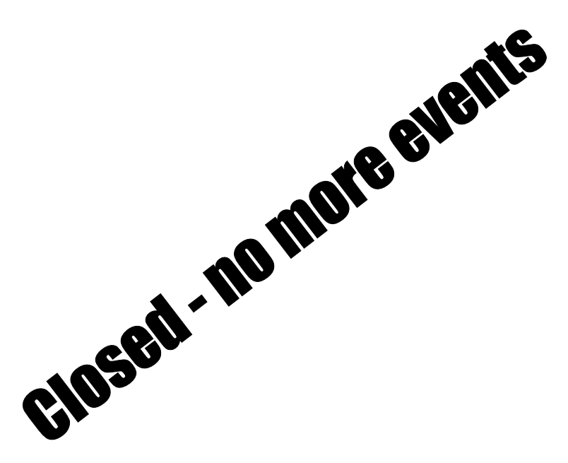 Closed - no more events